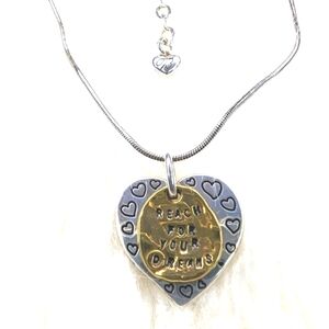 Brighton Love Quotes Reach Necklace Reversible